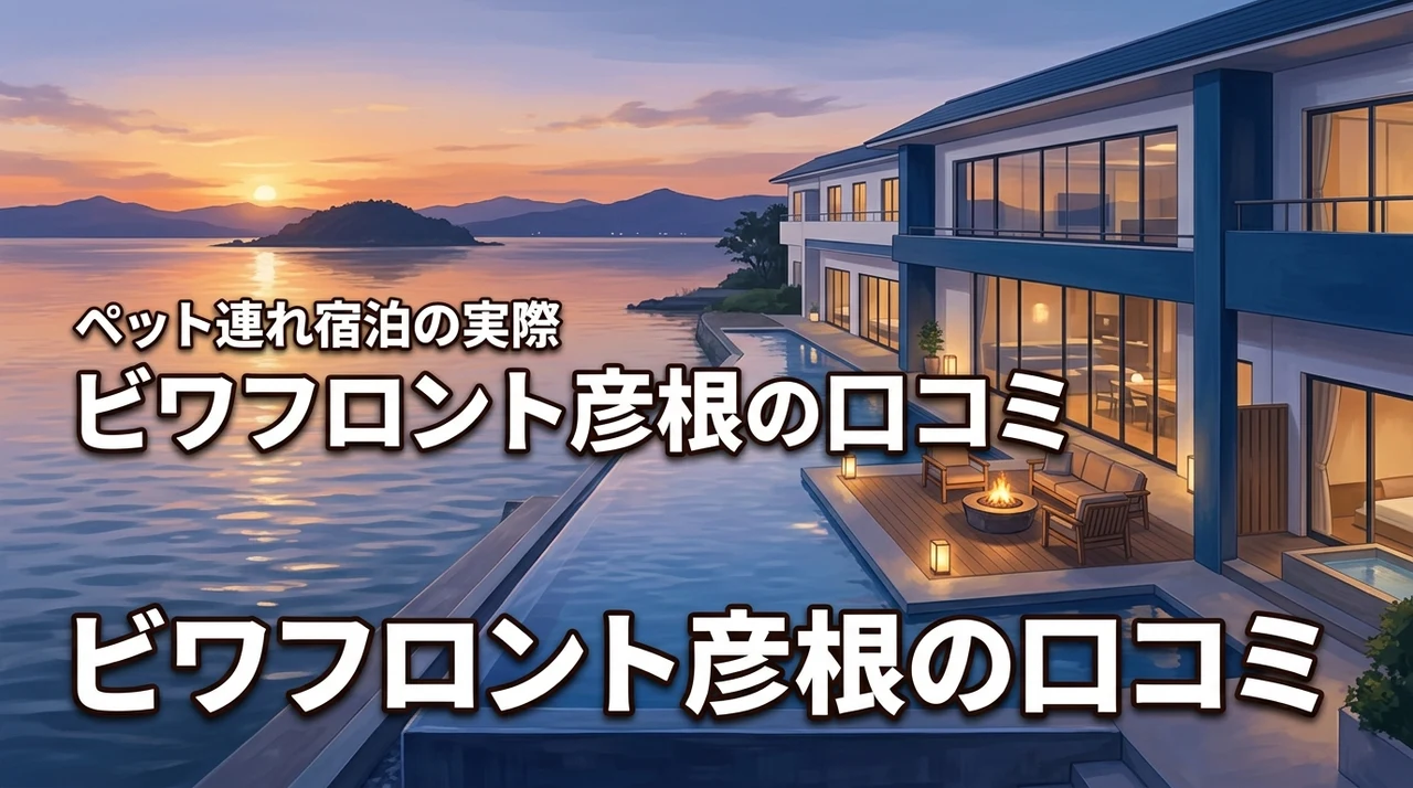 蒼の湖邸BIWAFRONT HIKONEの口コミ評判！ペット連れ宿泊の実際は？