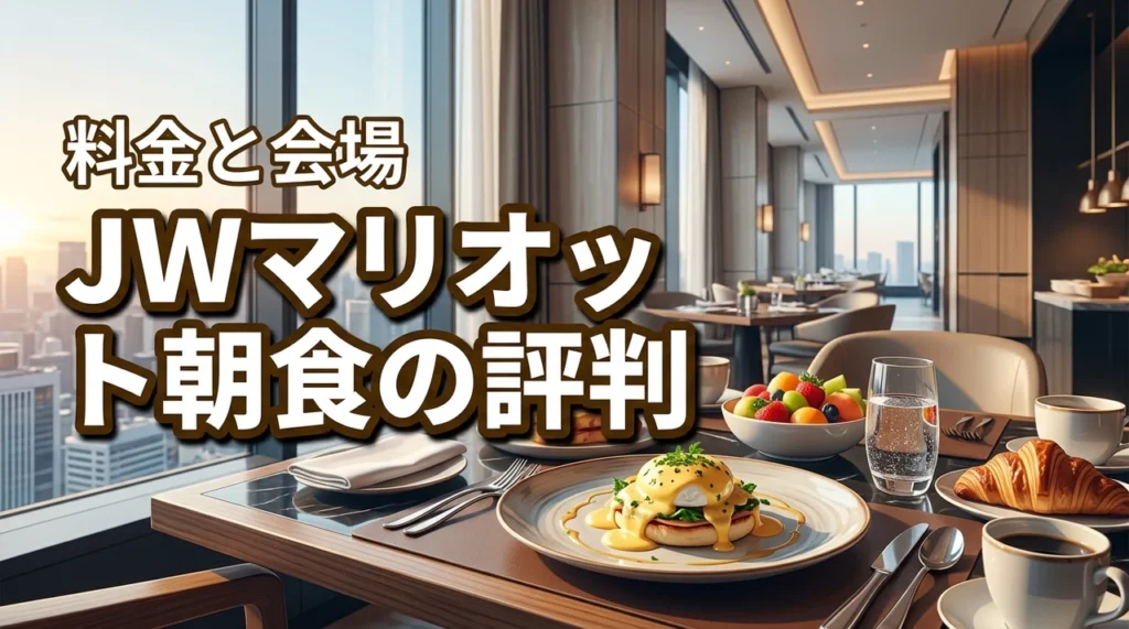 jwマリオット・ホテル東京の朝食って実際どう？料金や会場の評判を紹介（記事のアイキャッチ画像）